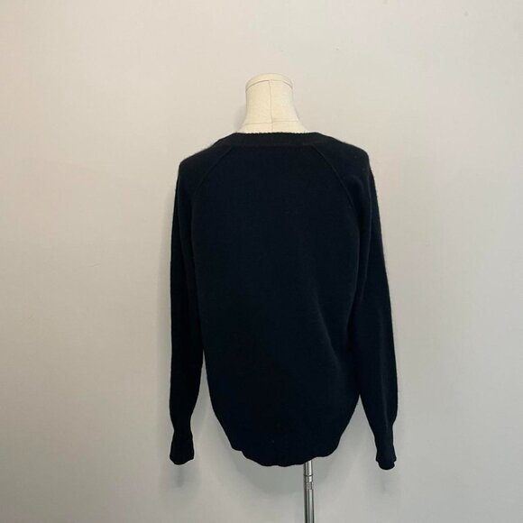 Lord Taylor 100% Cashmere Black Sweater | Womens Size Medium - Picture 3 of 4
